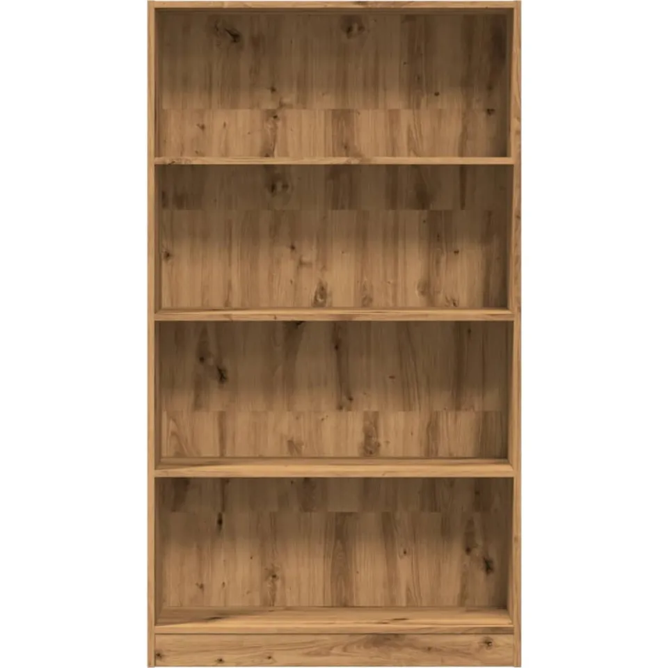vidaXL Boekenkast 80x24x143 cm bewerkt hout artisanaal eikenkleurig, foto 4