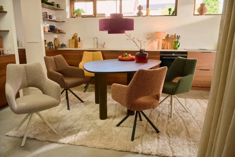 NOUS Living Ava eetkamerstoel brique, foto 4
