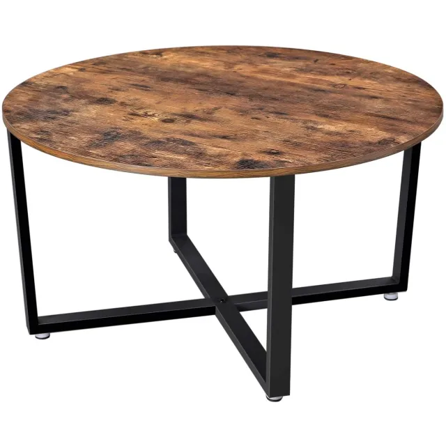 LEOBERT Ronde salontafel - LCT88X briun, zwart