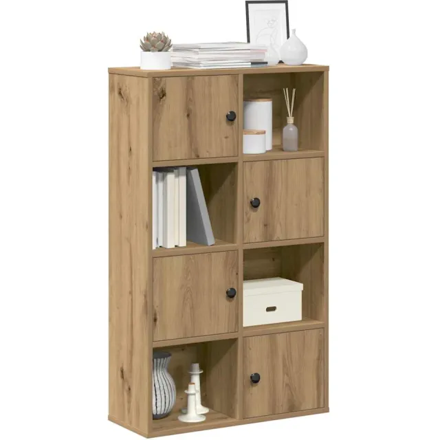 vidaXL Boekenkast 60x24x101,5 cm bewerkt hout artisanaal eikenkleurig Bruin