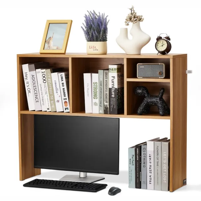 Vevor Bureau Plank Tafel Organizer Tafel Plank 1-Tier Spaanplaat Houtkleur