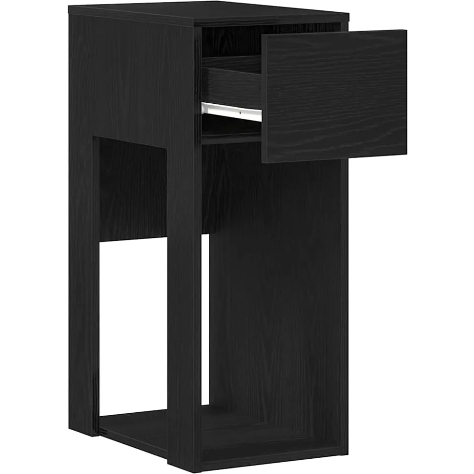 vidaXL Computertorenstandaard met lade 30x44x74 cm zwart, foto 4