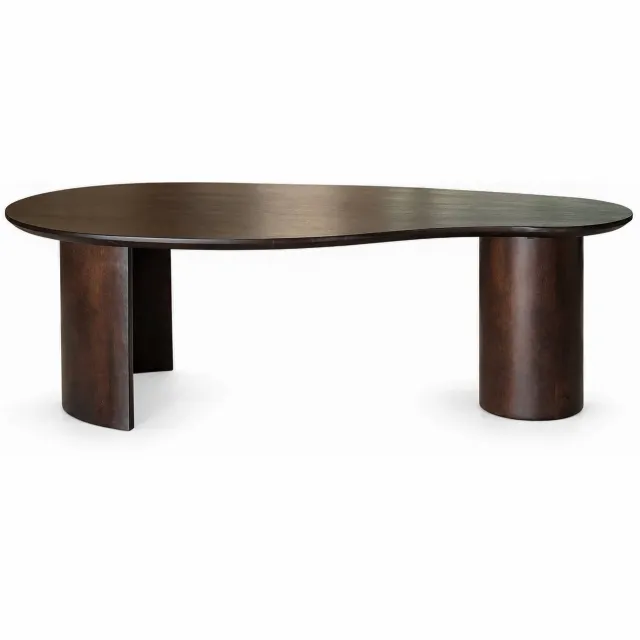 Lizzely Garden & Living Salontafel organisch walnoot mangohout 120cm Fjord duurzaam hout mango bijzettafel