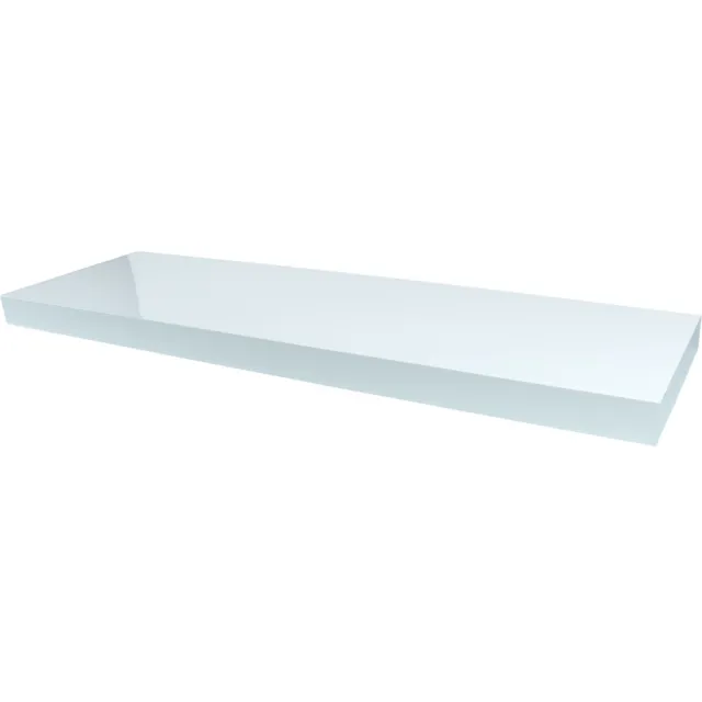 Wovar Zwevende Wandplank Wit Hoogglans 60 x 24 cm | Per Stuk