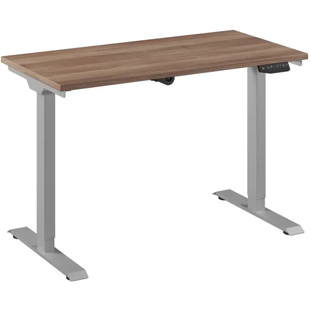 Ceha Europe Bureau Adjust 1 Plus QA 120x60 Aluminium/Eiken tabak Eiken tabak blad