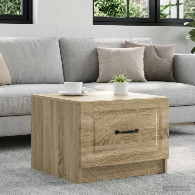 vidaXL Salontafel Sonoma Eiken 49 x 50 x 37 cm Bewerkt hout, foto 2