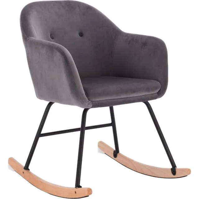 Bolt Edge Schommelstoel - Wipstoel Volwassenen - Lounge Fauteuil - Voor Binnen Donkerrgrijs
