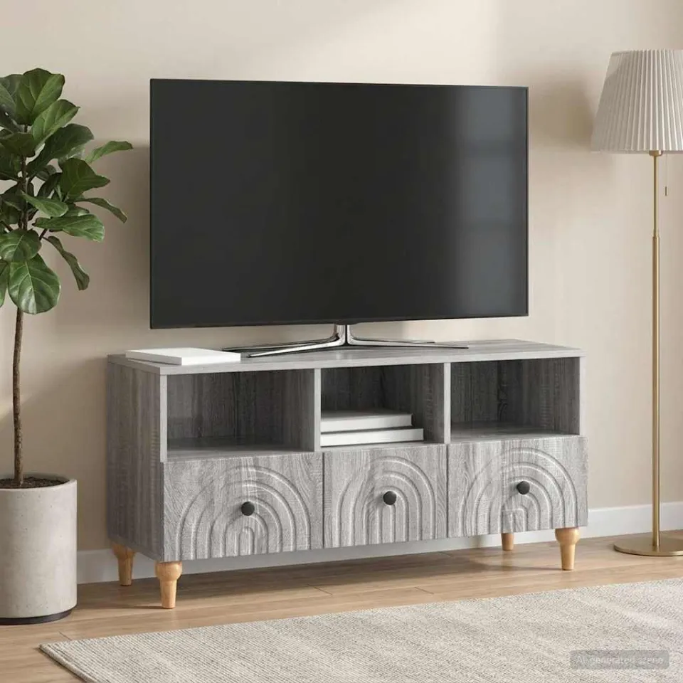 vidaXL TV-kast 102 x 34,5 x 50 cm Grijze Sonoma Geconstrueerd hout grijs, foto 4