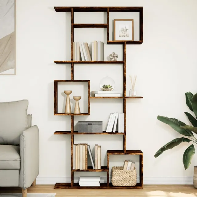 vidaXL Boekenkast 92x29x188 cm bewerkt hout gerookt eikenkleurig Bruin