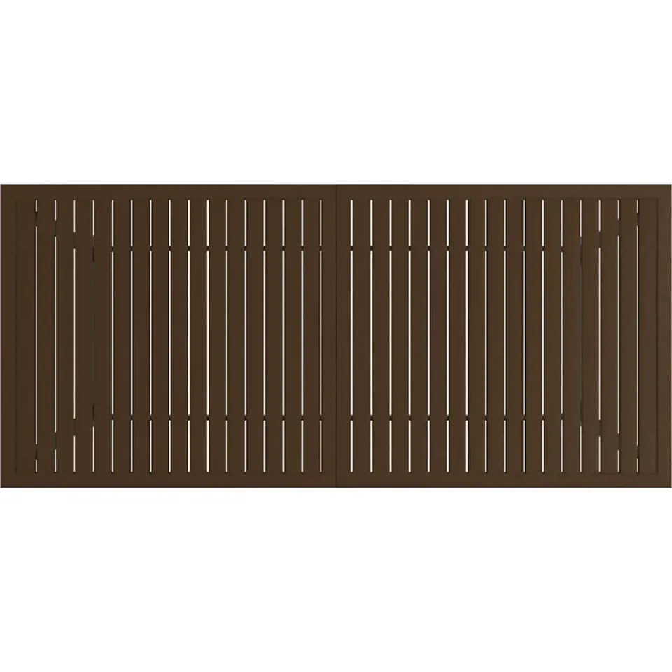 vidaXL Tuintafel 190x80x72 cm staal bruin, foto 4