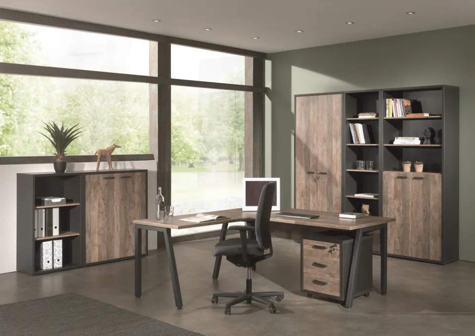 Bureau Roland Vintage 150 cm bruin, foto 3