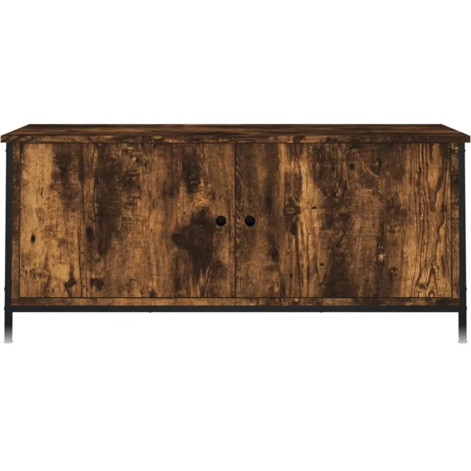 vidaXL Tv-meubel 102x35x45 cm bewerkt hout gerookt eikenkleurig, foto 4