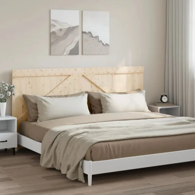 vidaXL Hoofdbord 200x104 cm massief grenenhout Bruin