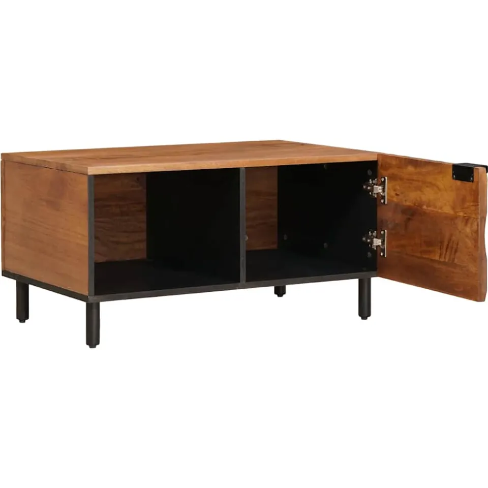 vidaXL Salontafel Bruin 80 x 50 x 40 cm Massief Mango Hout, foto 2