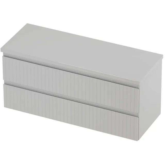 Proline Deck Badmeubelset Symmetrisch Gefreesd 120x46x55 cm Hoogglans Wit