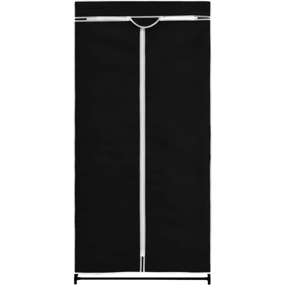 vidaXL Kledingkast 75x50x160 cm zwart, foto 4