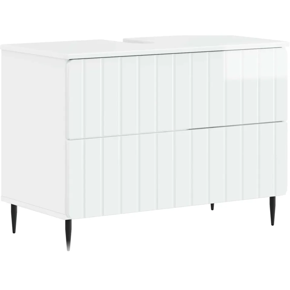 vidaXL Badkamer wastafelkast ZWOLLE Hoogglans Wit 82 x 41 x 58,5 cm, foto 3