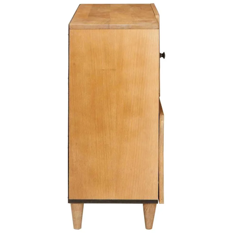 vidaXL Dressoir 80 x 33 x 75 cm Massief Mango Hout bruin, foto 4