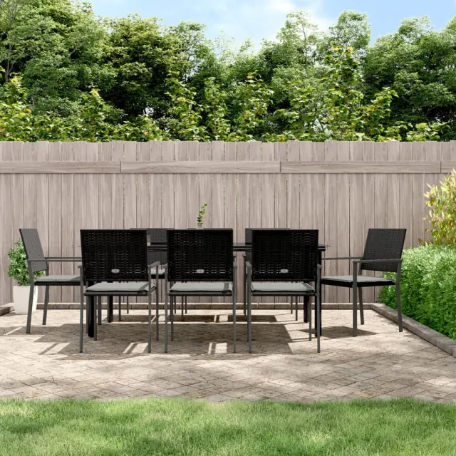 vidaXL 9-delige Tuinset met kussens poly rattan en staal, foto 2