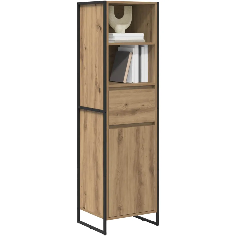 vidaXL Boekenkast Artisanaal eiken 43 x 36 x 150.5 cm Bewerkt hout Bruin
