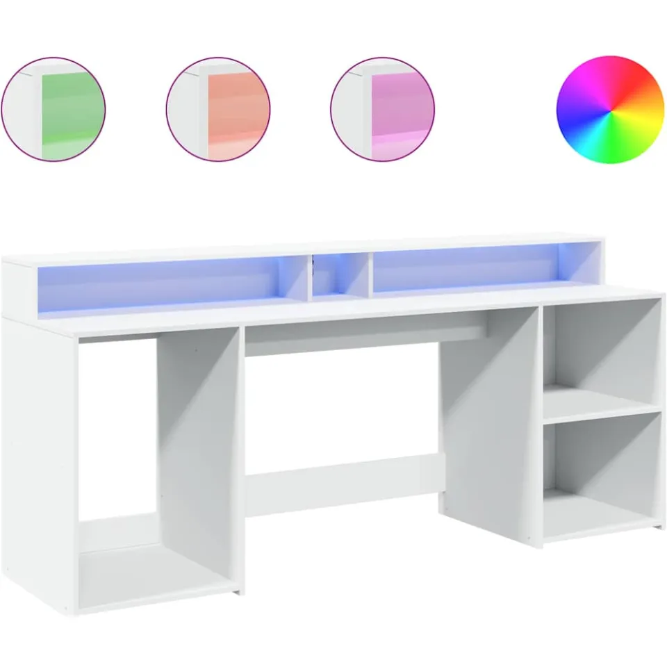vidaXL Desk Wit 200 x 55 x 91 cm Engineered wood