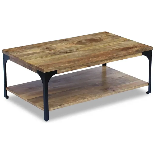 vidaXL Salontafel 100x60x38 cm mangohout Bruin