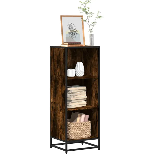 vidaXL Boekenkast 40x35x107,5 cm bewerkt hout gerookt eikenkleurig Bruin