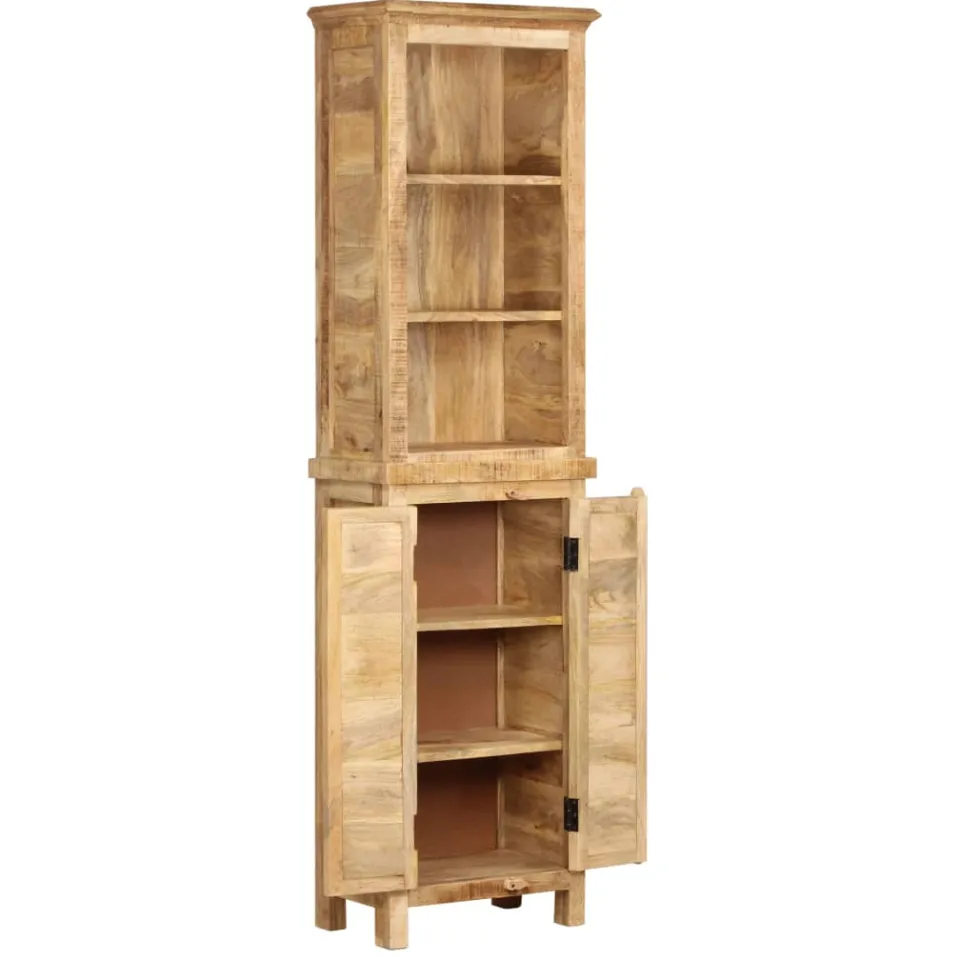 vidaXL Boekenkast 50x30x180 cm massief mangohout bruin, foto 2