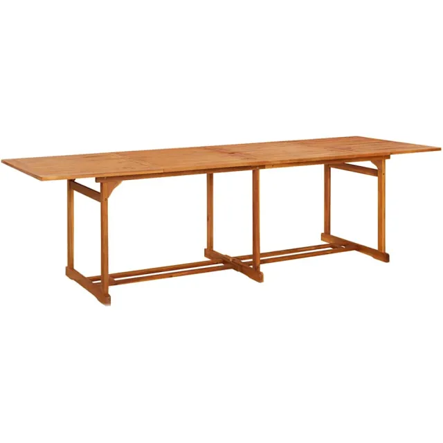 vidaXL Tuintafel 280x90x75 cm massief acaciahout bruin
