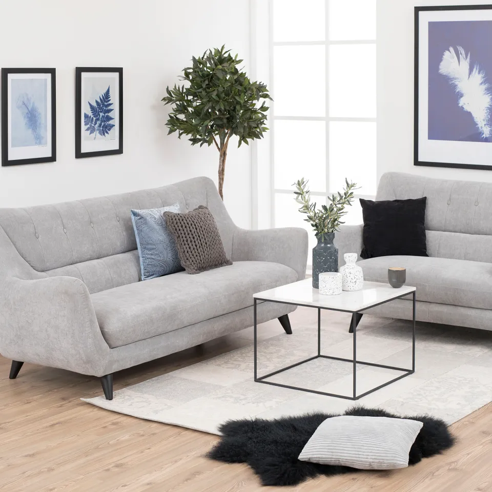 Lisomme Nina marmeren salontafel wit - 60 x 60 cm, foto 4