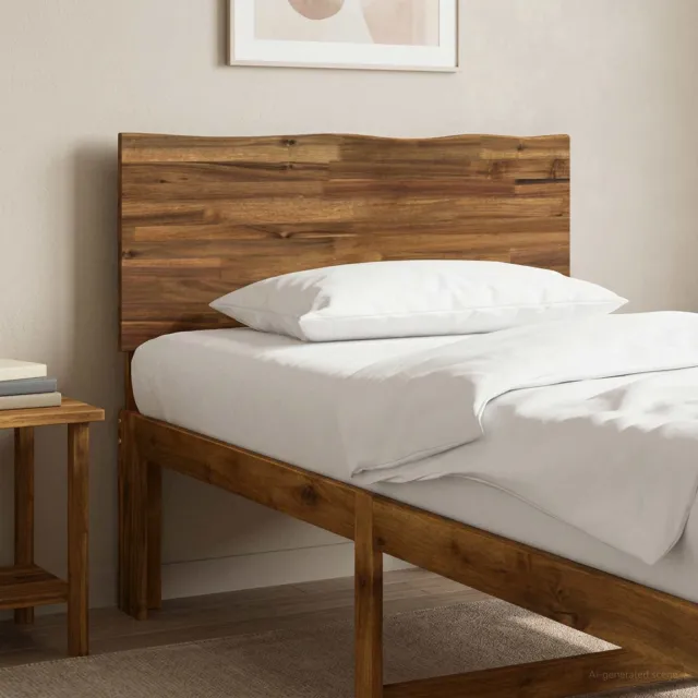 vidaXL Live Edge Hoofdbord ROSTOCK Naturel 80 cm Massief Acaciahout Bruin