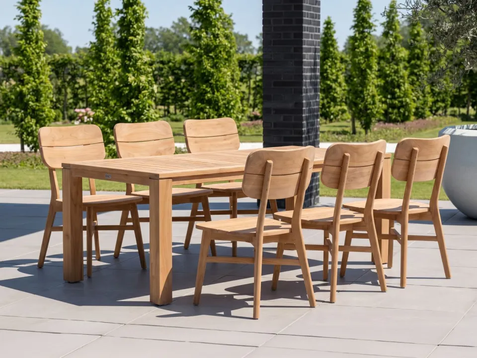Bellagio tuinmeubelen Bellagio Omodeo/Buxton 220cm dining tuinset 7-delig, foto 4