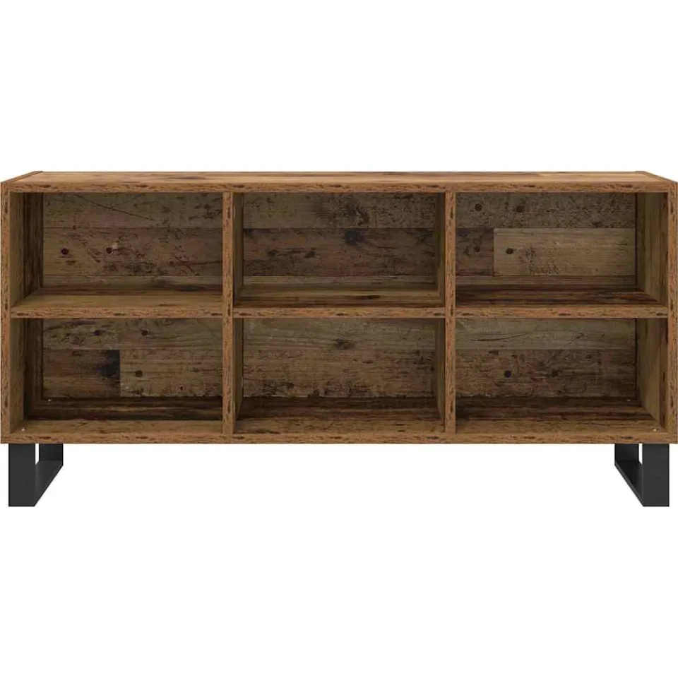 vidaXL TV-kast 103,5 x 30 x 50 cm Oud Hout Bewerkt hout bruin, foto 3