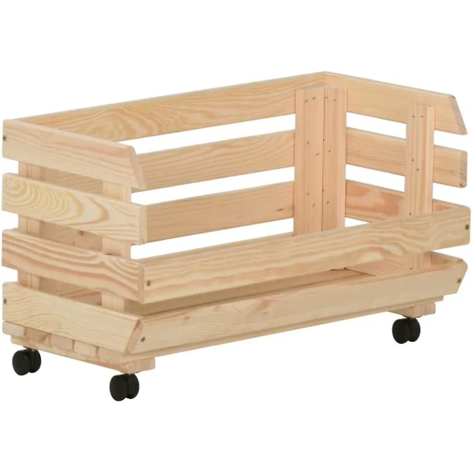 vidaXL Groentetrolley 37x30x80 cm massief grenenhout, foto 4