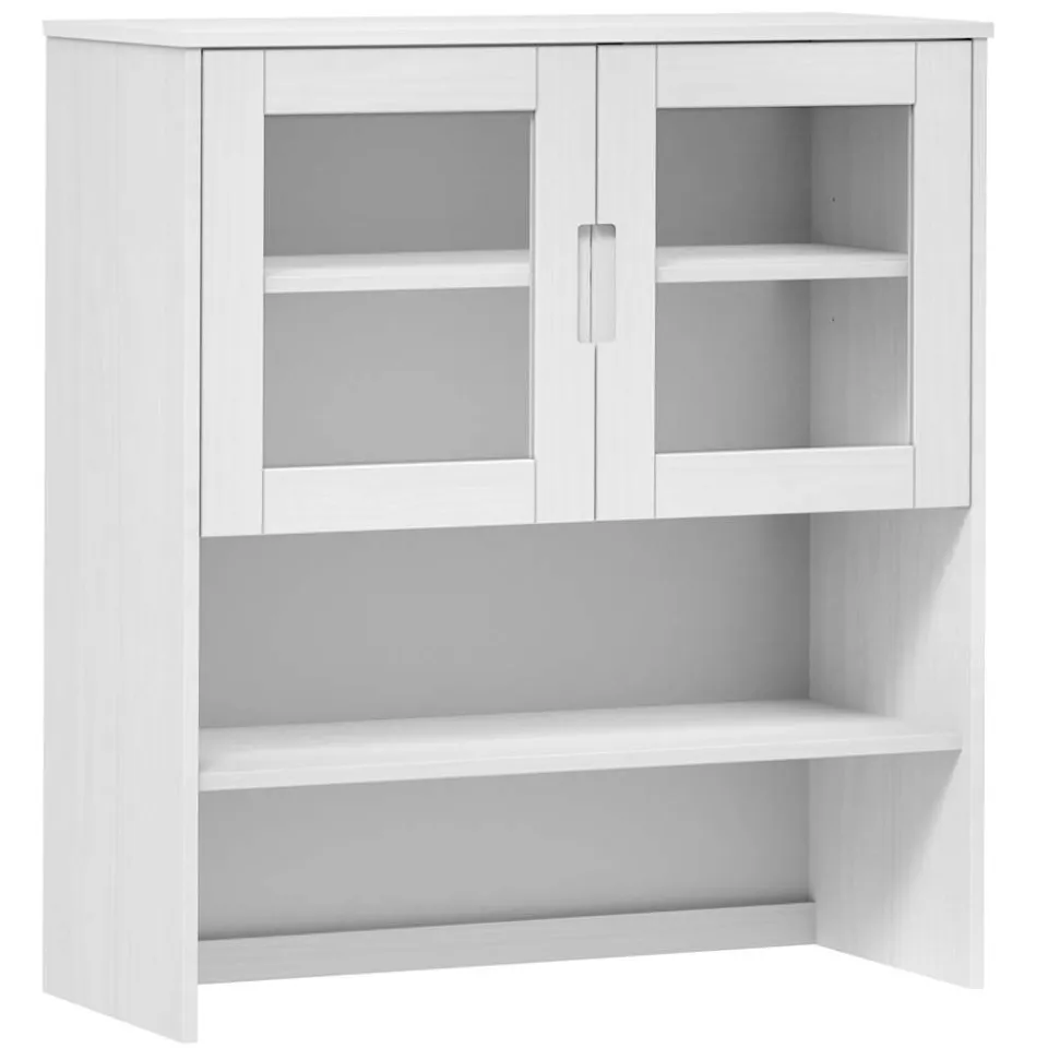 vidaXL Opzetkast MOLDE 90x35x100 cm massief grenenhout wit, foto 3