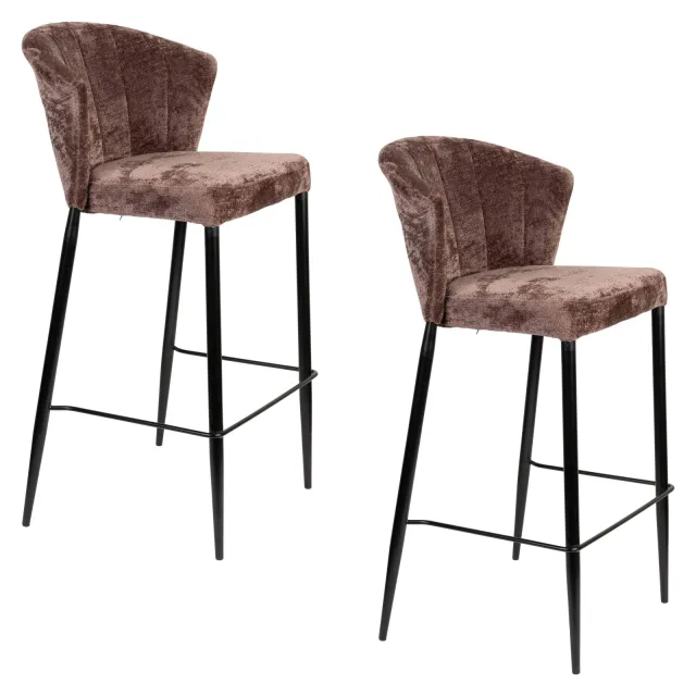 Dutchbone Georgia barkruk mauve Paars