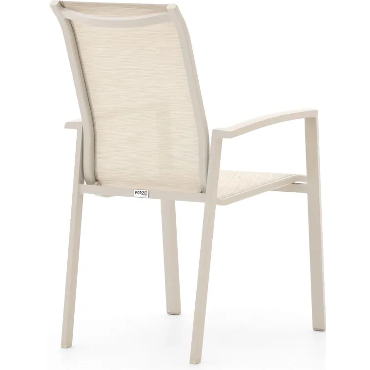 Forza Furniture Forza Centallo dining tuinstoel stapelbaar taupe, foto 4