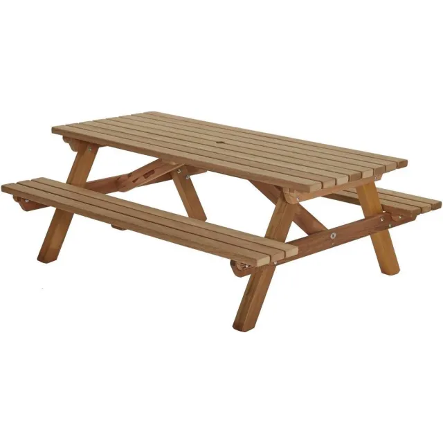 Talen Buitenmeubelen Talen picknicktafel - Hardhout - 200 cm Bruin