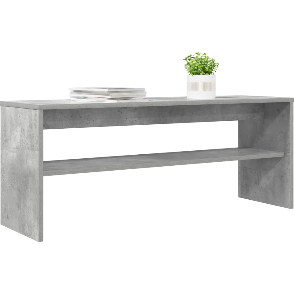 vidaXL TV-kast 100 x 30 x 40 cm Beton Grijs Bewerkt hout