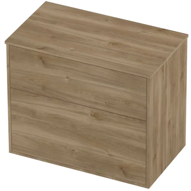 Proline Deck Badmeubelset Voor Grepen Asymmetrisch Kader 80x46x67 cm Cider Oak Eiken