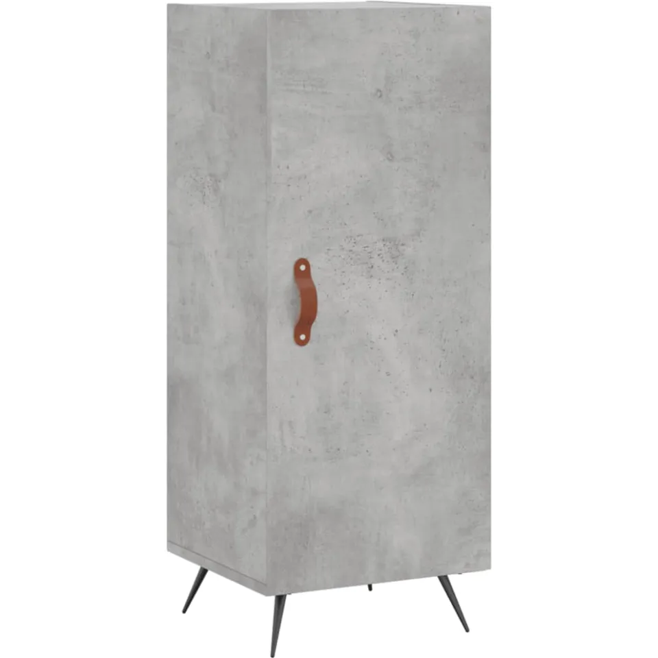 vidaXL Dressoir 34,5x34x90 cm bewerkt hout betongrijs grijs, foto 3