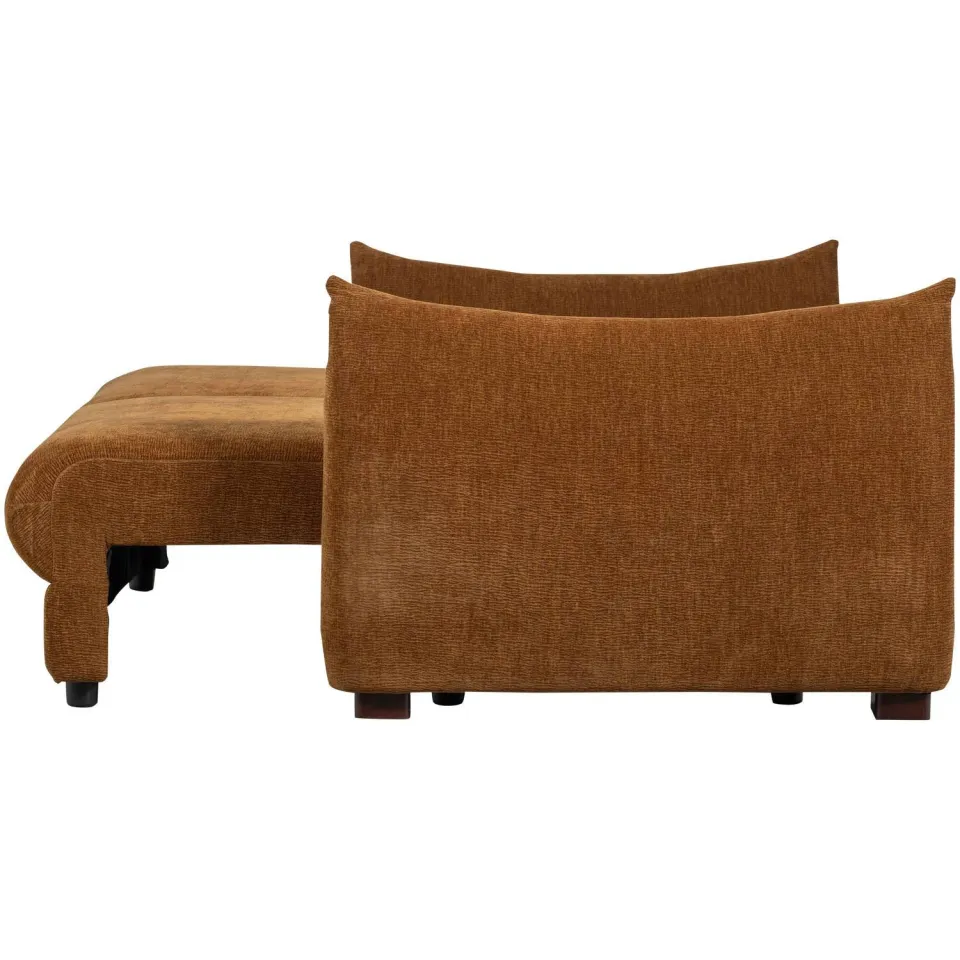 WOOOD Jonne 3-Zits Slaapbank - Chennile - Naturel - 92x233x105 brown