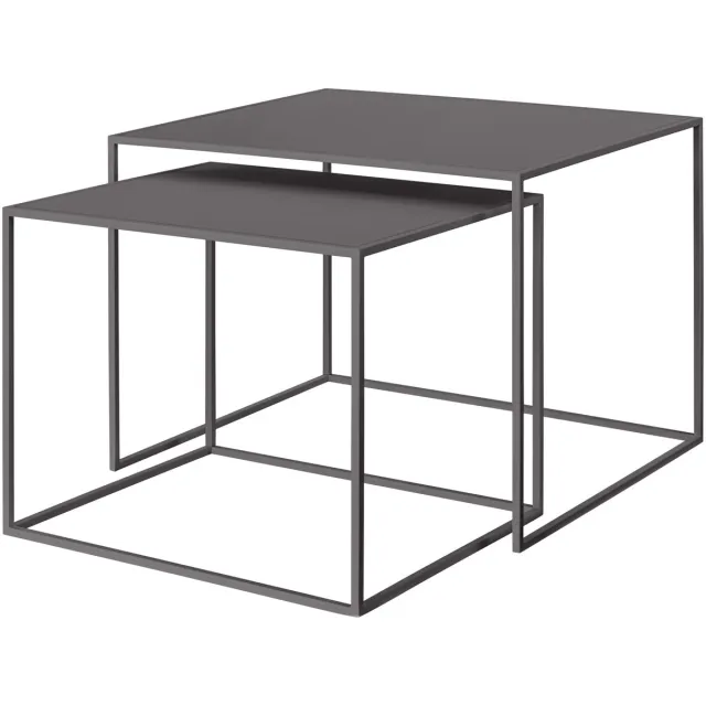 Blomus Fera Bijzettafel Steel Grey Large | Donkergrijs | Staal
