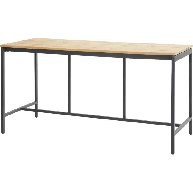 4 Seasons Outdoor Taste by 4 Seasons Taverne bartafel 200 x 85 x 105 cm - teak Antraciet, Bruin / Terre
