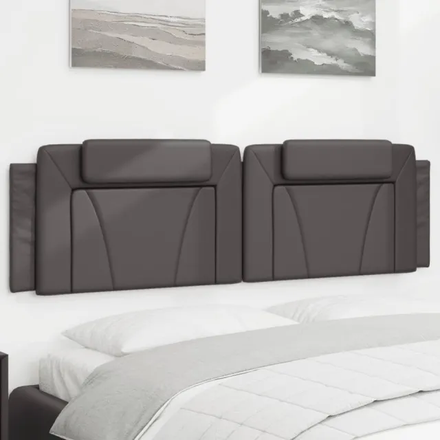 vidaXL Hoofdbordkussen "Viana" 180 cm kunstleer grijs
