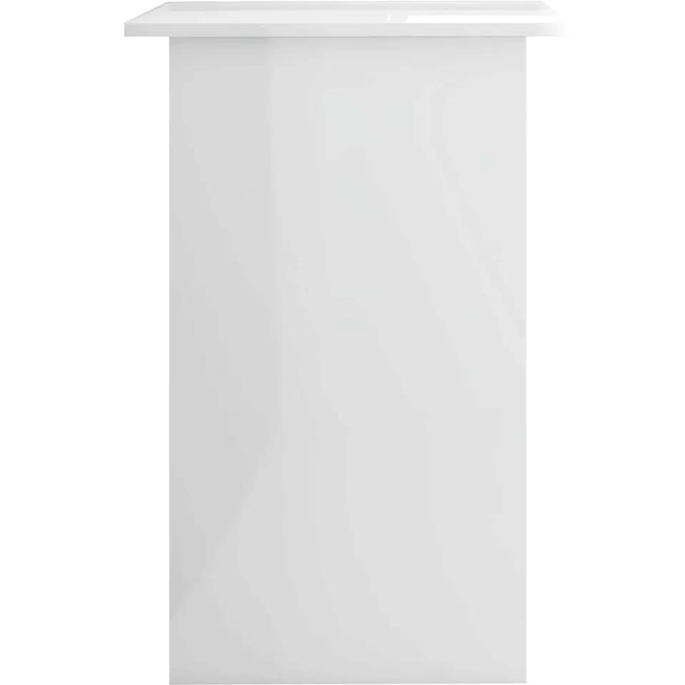 vidaXL Bureau 90x50x74 cm bewerkt hout hoogglans wit, foto 4