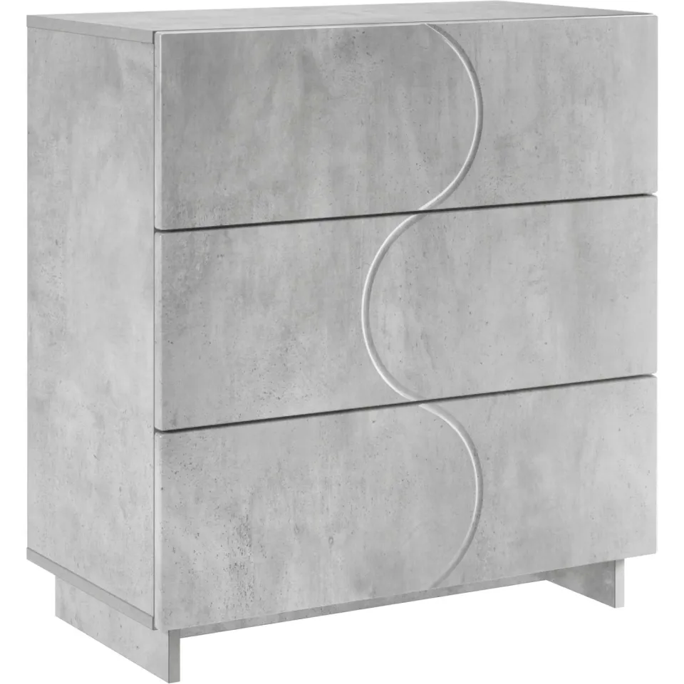 vidaXL Dressoir Betongrijs 70 x 38 x 75 cm Bewerkt hout grijs, foto 3