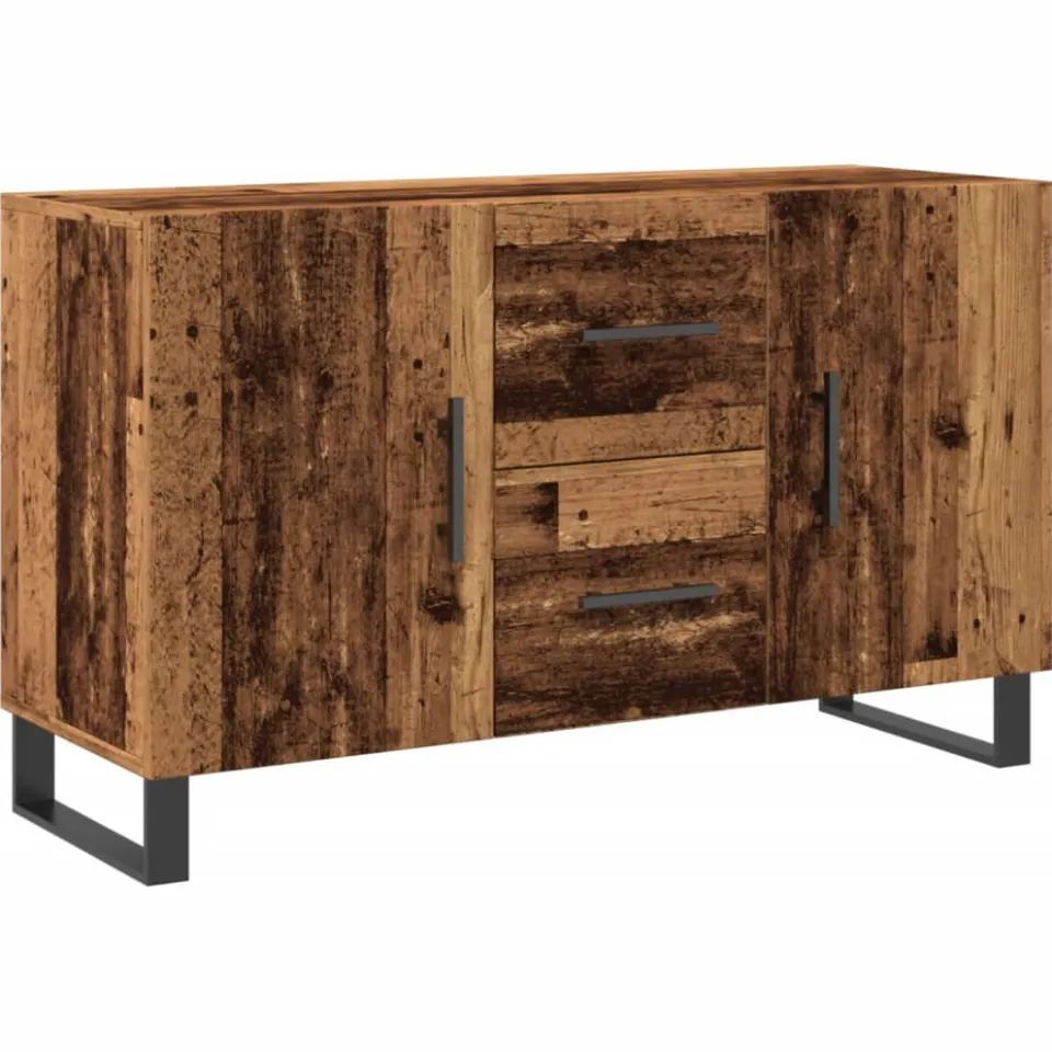 vidaXL Dressoir 100x36x60 cm bewerkt hout oud houtkleurig bruin