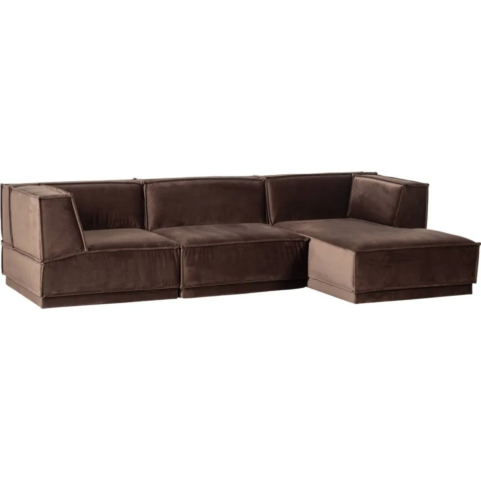 WOOOD Manu Chaise Longue Bank - Grove Chenille - Naturel - 73x286x160, foto 2