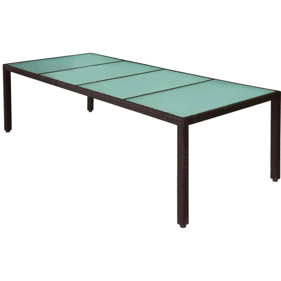 vidaXL 11-delige Tuinset met kussens poly rattan bruin, foto 4